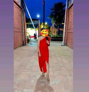 Red One-Shoulder Dress