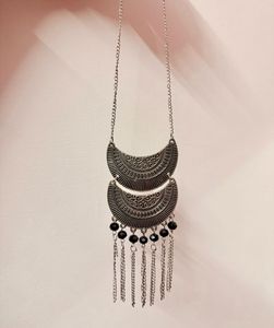Boho Chic Crescent Moon Necklace