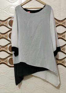 Chic Asymmetrical Layered Tunic Top