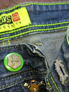 Men's Distressed Blue Denim Jeans