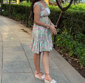 Beautiful pastel printed dress