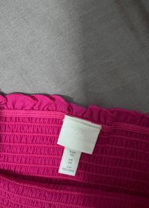 Hot Pink Smocked Tube Top