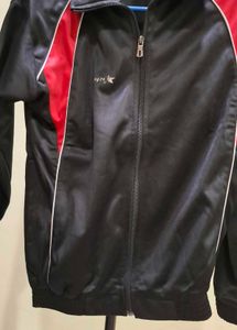 Men's Black &amp; Red Track Jacket