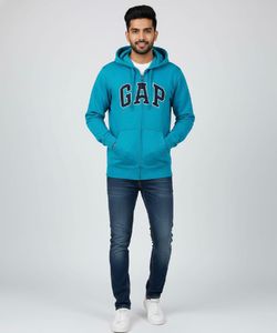Men's GAP Blue Zip-Up Hoodie