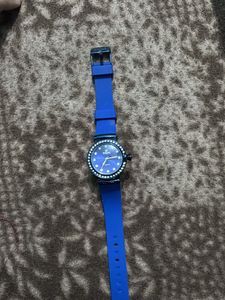 Blue Strap watch