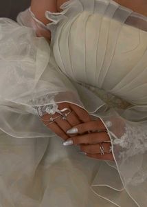 🤍Elegant White Bridal Lace Gloves🤍