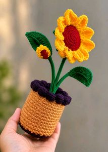 Daisy Flower Artificial Plant with pot