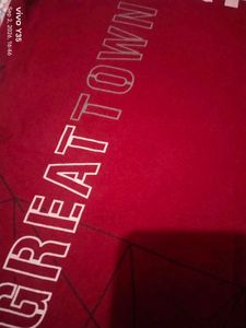 boys  Red Graphic Polo T-Shirt