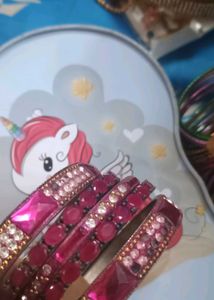 Vibrant Multi-Color Bangle Set
