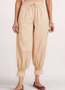 Pure cotton dhoti pant beige colour