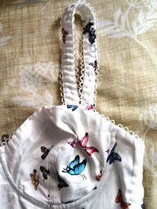 Cute Butterfly Print Corset Bra
