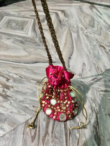 Embroidered Clutch Bag