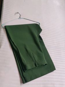 AN OLIVE green Straight  Plazoo