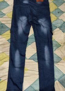 Blue Cargo Jeans | Waist 30 | Casual Utility Style