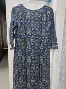 Blue Printed Kurta