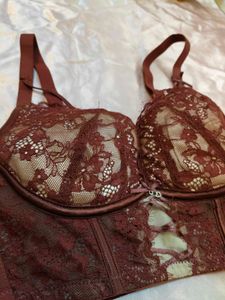 Lace Corset Style Bra