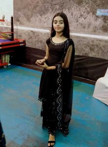 Elegant Black Sharara Suit