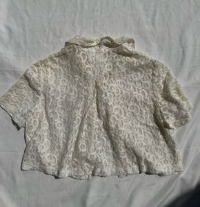 Vintage Lace Peter Pan Collar Top