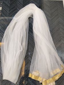 White Netted Duppata