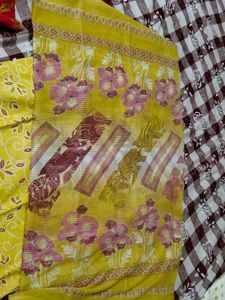 Yellow &amp; White Ethnic Kurta Set