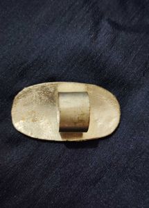 Statement Silver Tone Oval Ring