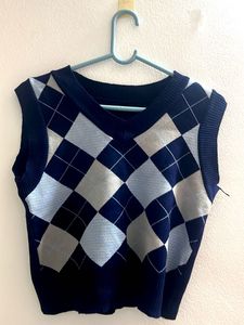 Argyle Knit Vest