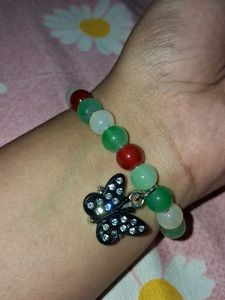 Colorful Beaded Butterfly Bracelet