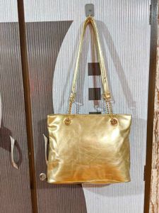 Quilted Gold Shoulder Bag