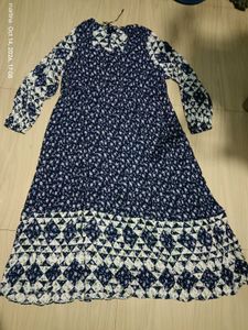 Elegant Navy Floral Maxi Dress