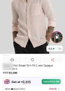 pawalion  pure cotton shirt for men