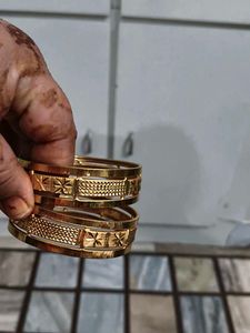 Gold Plated Bangles - Set of 2