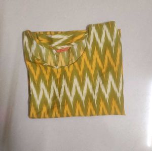 Vibrant Ikat Print Kurta