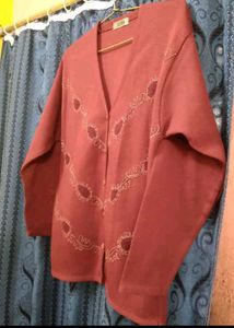 Elegant Maroon Cardigan