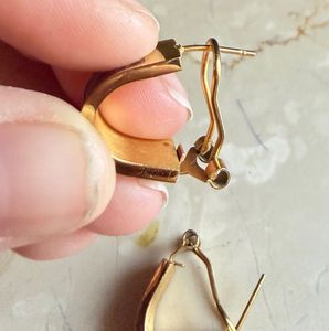 Vintage Floral Gold Tone Earrings from Georgia