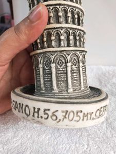 Vintage Leaning Tower of Pisa Statue from Italy