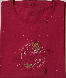 Maroon Graphic Print T-Shirt
