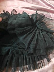 kids Black Tiered Tulle Skirt
