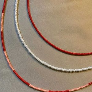 pink Beaded Layering Necklace🩷