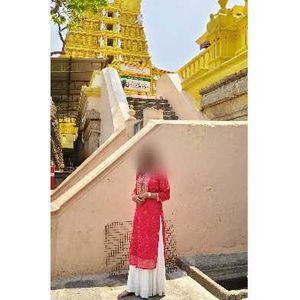 dark pink bandhani kurta