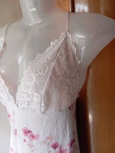 Floral Lace Trim Nightgown