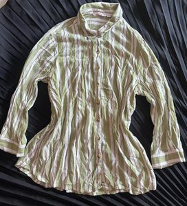 Striped Button-Up Tunic