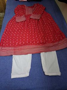 Red Ethnic Kurta Set