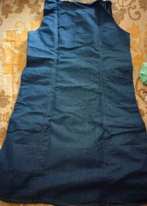 Denim Dress with Pockets