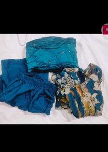Floral Salwar Kameez Suit dupatta...