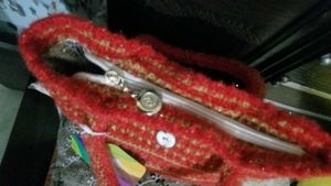 Crochet Red Bag