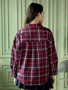 Red &amp; Blue Plaid Button-Up Shirt