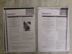 ICSE 2020 English I & II Question Papers