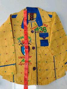 Boys Yellow &amp; Blue Shirt and Pants Set