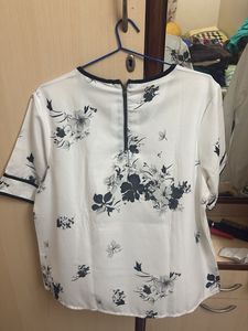 Elegant Floral Print Top