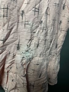 Peach Sleeveless Top with Unique Design